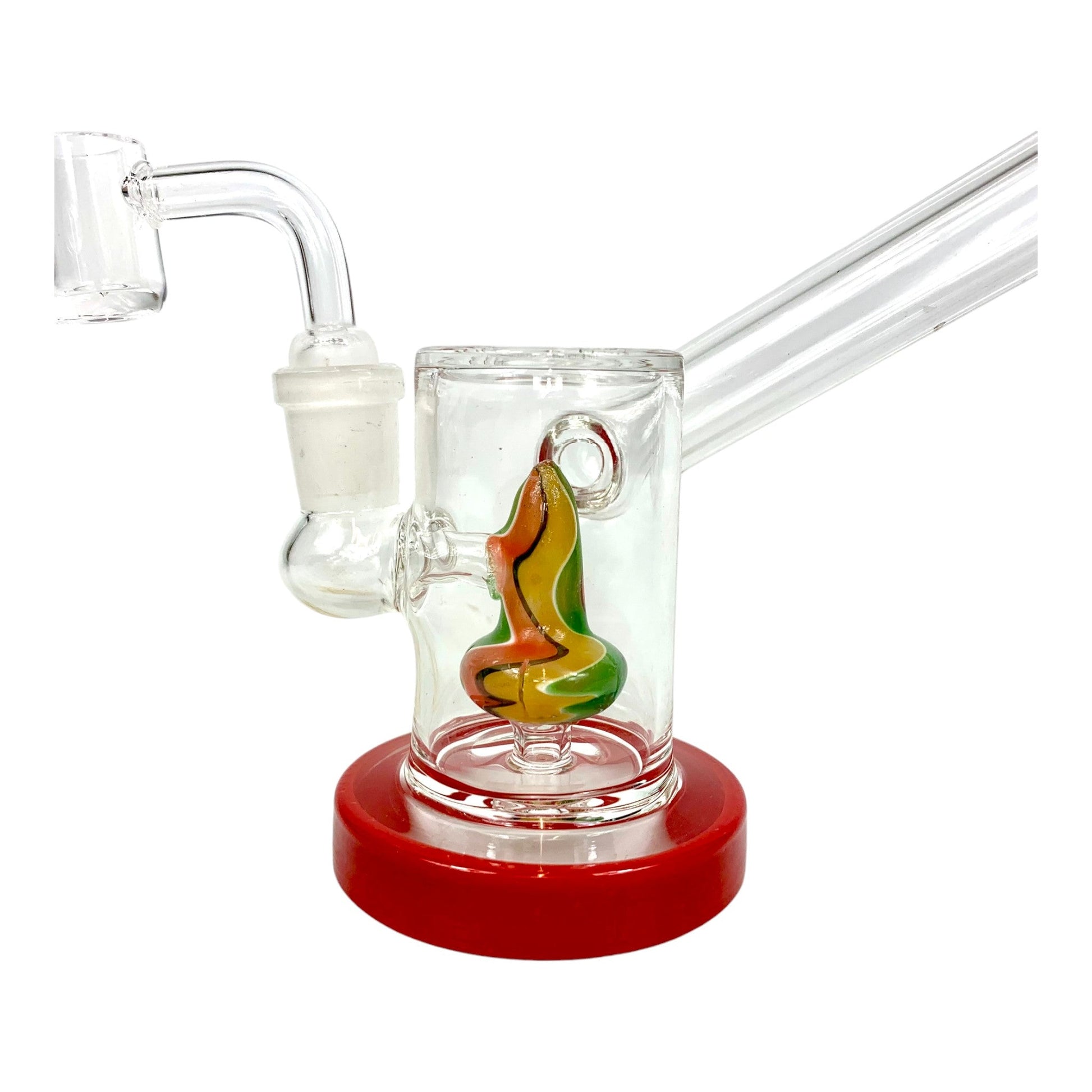 Twisted Perc Prism Dab Rig and Bong 12cm Red - The Bong Baron