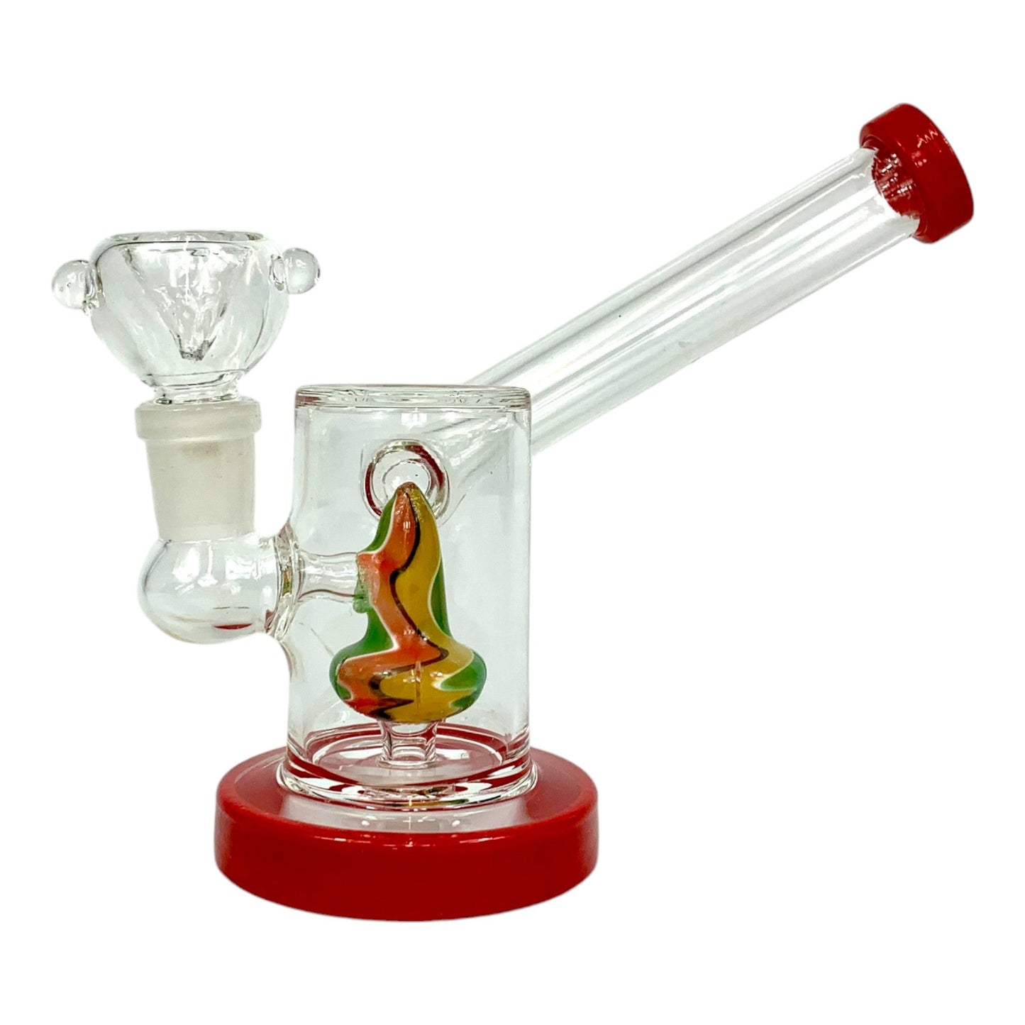 Twisted Perc Prism Dab Rig and Bong 12cm Red - The Bong Baron